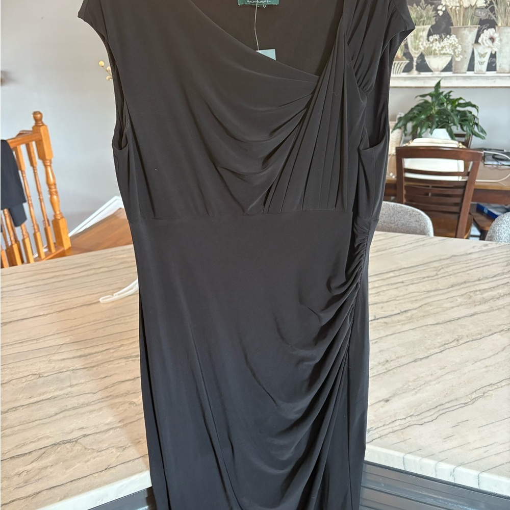Ralph Lauren Black Asymmetrical Dress